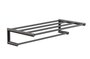 Frost Wandgarderobe/Handtuchregal 1936 - 600mm - Schwarz Gebürstet