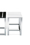 Decor Walther Badhocker DW 68 - Chrom / Holz Hochglanz weiß