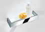 Decor Walther BRICK Duschablage BK DA60 - Chrom / Acrylglas weiß