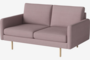Bolia Scandinavia Remix 2 Sitzer Sofa - Linea-Samt-Rosa