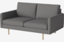 Bolia Scandinavia Remix 2 Sitzer Sofa - London-Flach-gewebt-Multi-grau