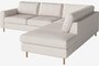 Bolia Scandinavia 4 Sitzer Ecksofa Offenes Ende - Linea - Samt - Beige - Links