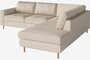 Bolia Scandinavia 4 Sitzer Ecksofa Offenes Ende - Monza-Boucle-Beige - Links