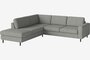 Bolia Scandinavia 4 Sitzer Ecksofa Offenes Ende - Fawn-Flat-woven-Light-Grey - Rechts