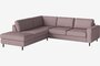 Bolia Scandinavia 4 Sitzer Ecksofa Offenes Ende - Linea - Samt - Rosa - Rechts