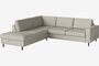 Bolia Scandinavia 4 Sitzer Ecksofa Offenes Ende - London - Flach gewebt - Elfenbein - Rechts