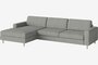 Bolia Scandinavia 3½ Sitzer Sofa Mit Chaiselongue - Fawn - flach gewebt - hellgrau - Links