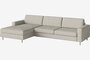 Bolia Scandinavia 3½ Sitzer Sofa Mit Chaiselongue - London - Flach gewebt - Elfenbein - Links