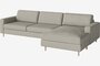 Bolia Scandinavia 3½ Sitzer Sofa Mit Chaiselongue - Vilme - Bouclé - Sand - Rechts - Rechts