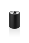 Decor Walther Dose Mit Deckel - Schwarz matt / Chrom S