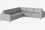 Bolia Scandinavia 5 Sitzer Ecksofa 2½ Ecke 2 - London - Flach gewebt - Hellgrau