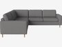 Bolia Scandinavia 5 Sitzer Ecksofa 2½ Ecke 2 - London - Flach gewebt - Multi grau
