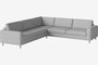 Bolia Scandinavia 6 Sitzer Ecksofa 2½ Ecke 2½ - London - Flach gewebt - Hellgrau