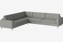 Bolia Scandinavia 6 Sitzer Ecksofa 2½ Ecke 3 - Fawn - flach gewebt - hellgrau