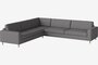 Bolia Scandinavia 6 Sitzer Ecksofa 2½ Ecke 3 - London - Flach gewebt - Multi grau