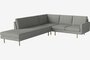 Bolia Scandinavia Remix 4 Sitzer Ecksofa Open End - Fawn-Flat-woven-Light-Grey