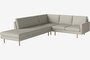 Bolia Scandinavia Remix 4 Sitzer Ecksofa Open End - London-Flatwoven-Ivory