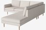 Bolia Scandinavia Remix 4 Sitzer Ecksofa Open End - Linea-Velvet-Beige
