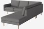 Bolia Scandinavia Remix 4 Sitzer Ecksofa Open End - London-Flatwoven-Multi-Grey