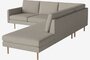 Bolia Scandinavia Remix 4 Sitzer Ecksofa Open End - Monza-Boucle-Sand