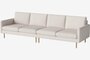Bolia Scandinavia Remix 4 Sitzer Sofa - Linea - Samt - Beige