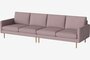 Bolia Scandinavia Remix 4 Sitzer Sofa - Linea - Samt - Rosa