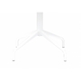 Flötotto PRO Vierstern-Aluminiumtisch, HPL - Schneeweiss