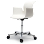 Flötotto PRO ARMCHAIR Drehstuhl - schneeweiss / aluminium-poliert