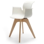 Flötotto PRO ARMCHAIR Viersternholzgestell - schneeweiss