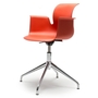Flötotto PRO ARMCHAIR Vierstern-Aluminiumgestell-korallrot / aluminium-poliert