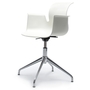 Flötotto PRO ARMCHAIR Vierstern-Aluminiumgestell-schneeweiss / aluminium-poliert