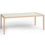 Flötotto Tisch mit Eingefasster Platte, H74 B120 T60