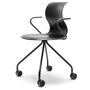 Flötotto PRO CHAIR X-Gestell mit Rollen - Armlehnen_graphitschwarz