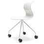 Flötotto PRO CHAIR X-Gestell mit Rollen - Schneeweiss
