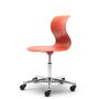 Flötotto PRO CHAIR Drehstuhl, Grösse 5 - Korallrot - aluminium-poliert