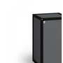 Flötotto Container mit Tür, H74 B60 T45 - Schwarz - Anthrazit