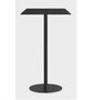 Lapalma Brio Fix 110 Tisch - 60 x 60 cm - HPL Fenix® Schwarz - Schwarz Lackiert