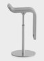 Lapalma Lem 55-67 Hocker / Barhocker - Matt Verchromt - Edelstahl