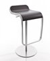 Lapalma Lem 66-79 Hocker / Barhocker - Matt Verchromt Laminat Fenix 09 Schwarz