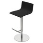 Lapalma Thin Hocker - Edelstahl - Schwarz Offenporig
