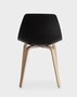 Lapalma Miunn Stuhl Holz - Baydur® Schwarz - Eiche Gebleicht