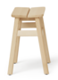 Form & Refine Angle Standard Hocker 45cm - Buche Natur Matt Lackiert