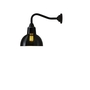 ORIGINAL BTC Glass York Wall Light, Size 1 - Anthracite & Weathered Brass