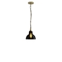 ORIGINAL BTC Glass School Pendant Light, Size 2 - Anthracite and Brass - Anthracite Glass