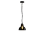 ORIGINAL BTC Glass School Pendant Light, Size 2 - Anthracite and Weathered Brass - Anthracite Glass