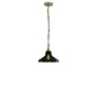 ORIGINAL BTC Glass School Pendant Light, Size 1 - Anthracite and Brass - Anthracite Glass