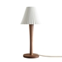 ORIGINAL BTC Cecil Table Light, Sand and Taupe Braided Cable - Stem Base - Natural white & walnut stem base