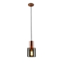 ORIGINAL BTC Walter Pendant, Size 1 -  Anthracite Glass & Copper