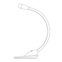 ORIGINAL BTC Jet Stream Table Light - Anodised titanium, black