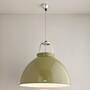ORIGINAL BTC Titan Size 5 Pendant Light - Olive_Green_White_Interior